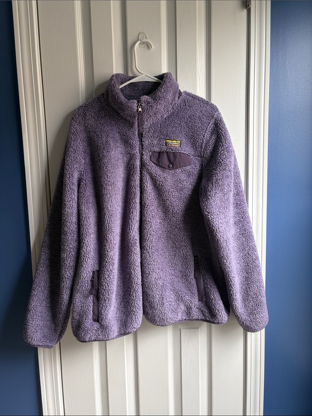 L.L. Bean Hi-Pile Sherpa Fleece Full-Zip Jacket Size XL Cozy